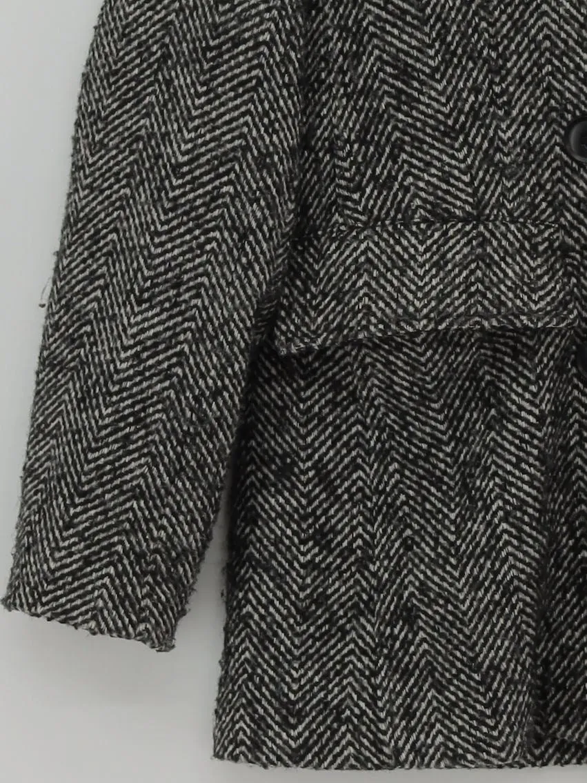 Thought Women's Blazer UK 12 Black Polyester with Wool