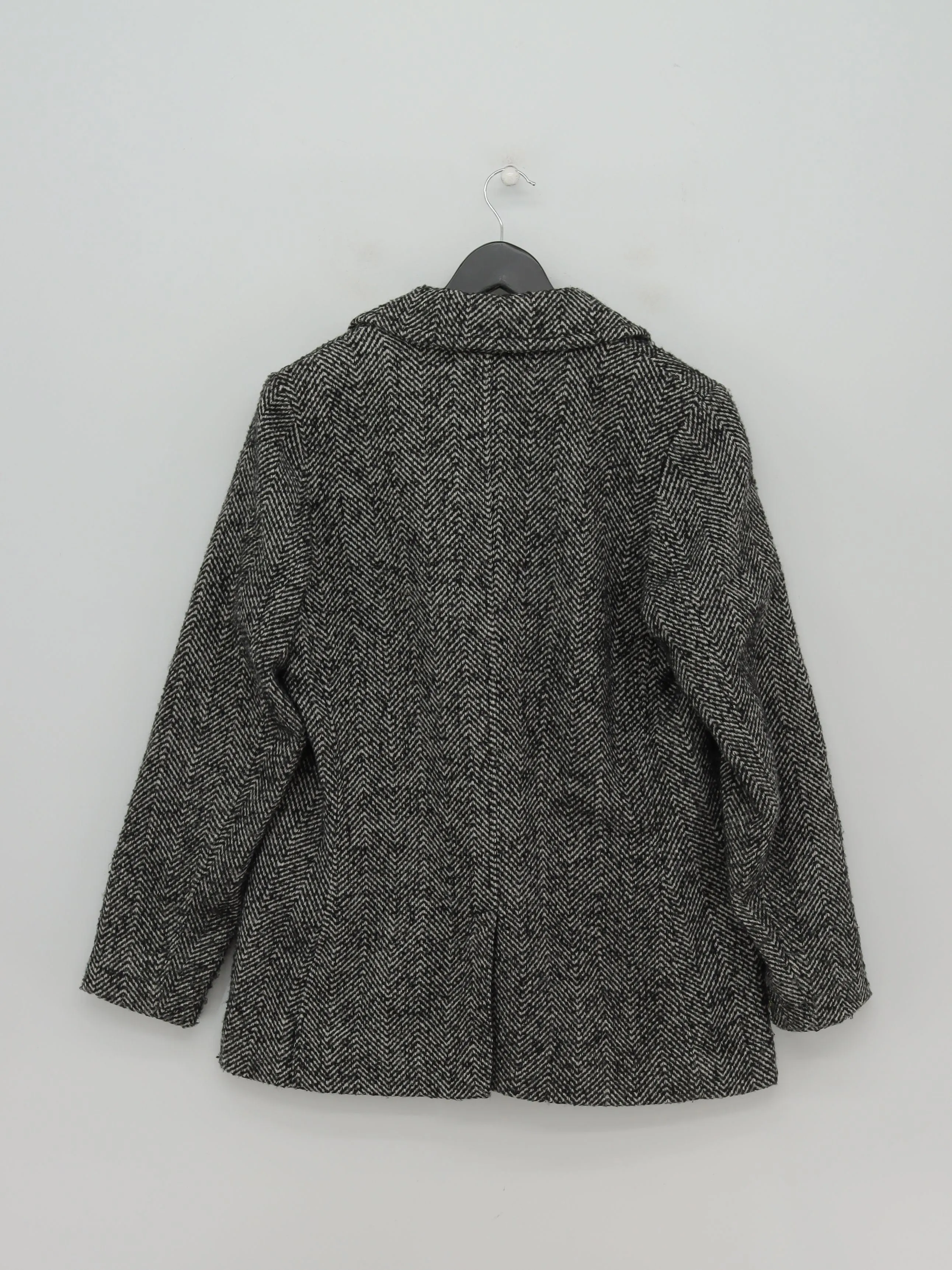 Thought Women's Blazer UK 12 Black Polyester with Wool