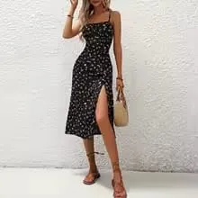 Traf Women 2024 Women'S Casual Summer Dress Sleeveless Sundress Tank Dresses Beach Dress Saias Femininas платье женское летнее