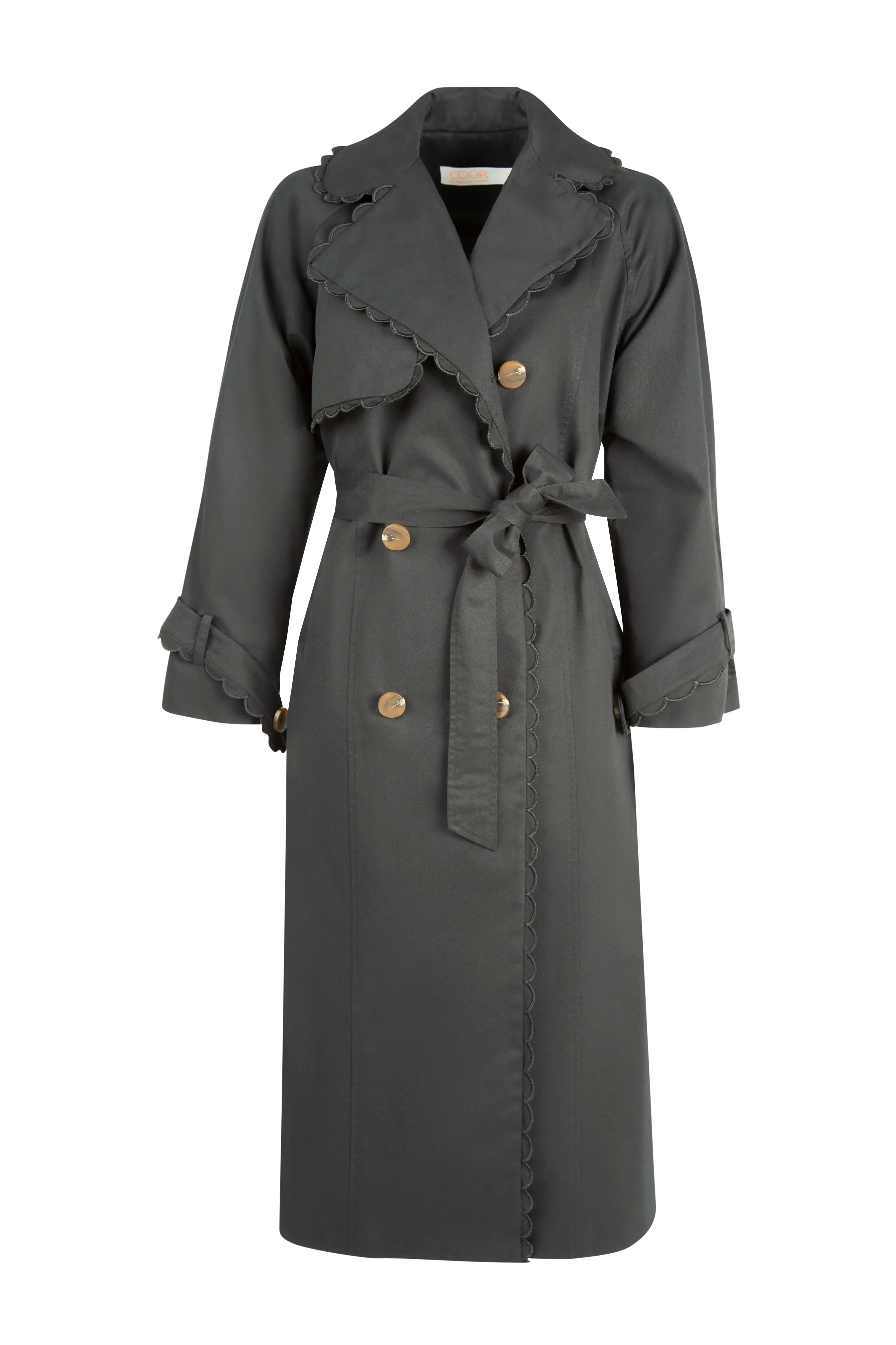 Trench Kiss Coat - Black
