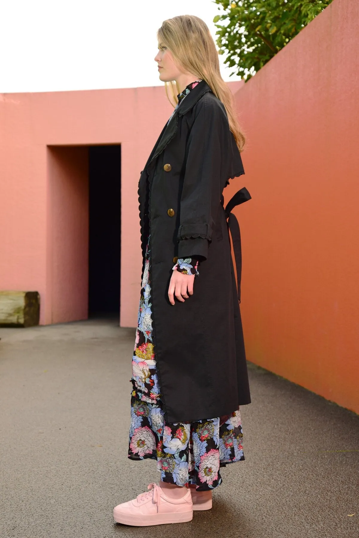 Trench Kiss Coat - Black
