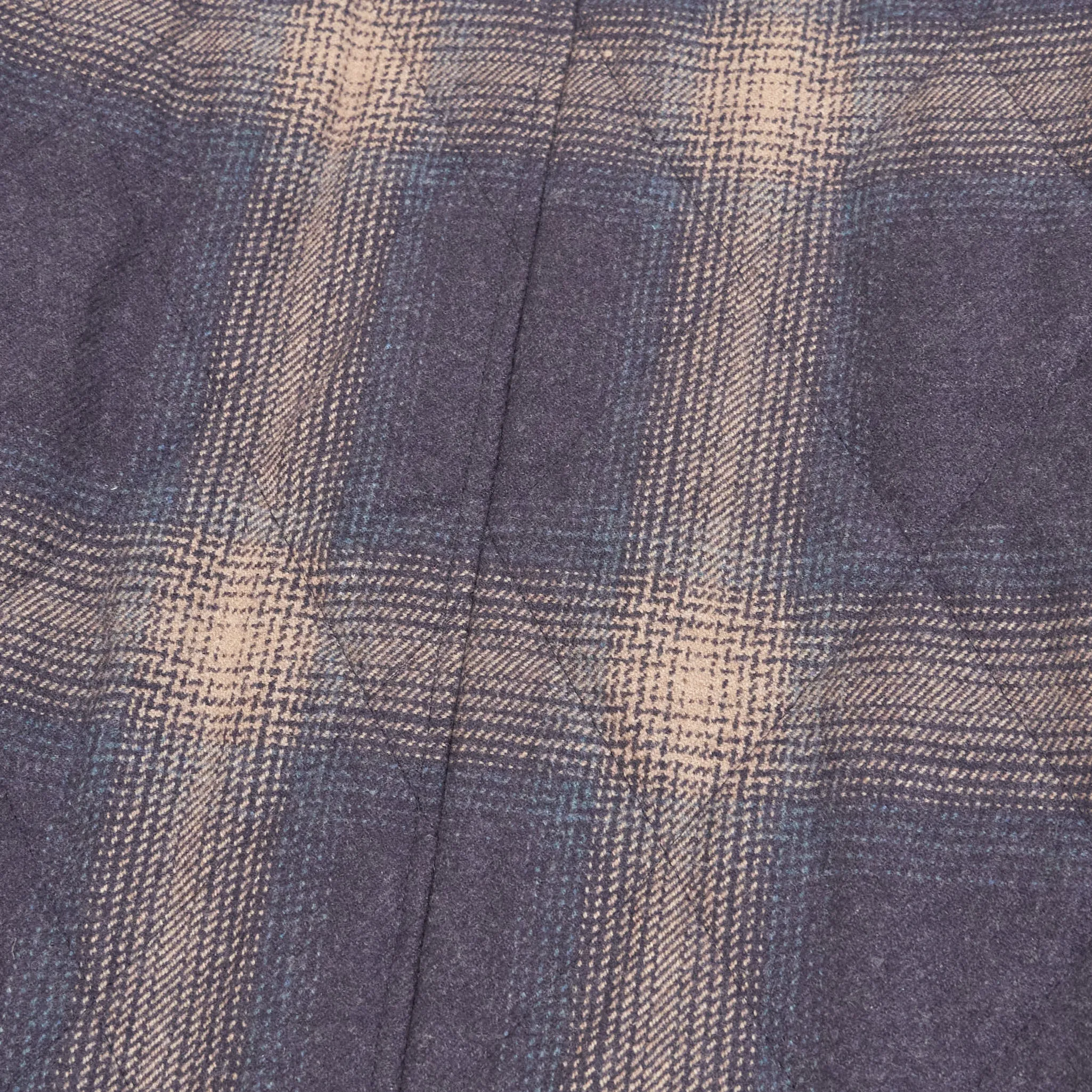ts(s) Quilted Kimono Plaid Wool Jacket