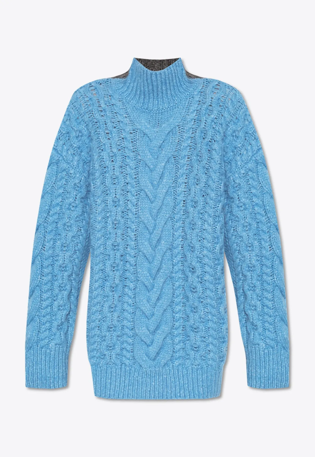 Turtleneck Cable Knit Sweater