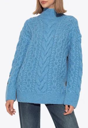 Turtleneck Cable Knit Sweater