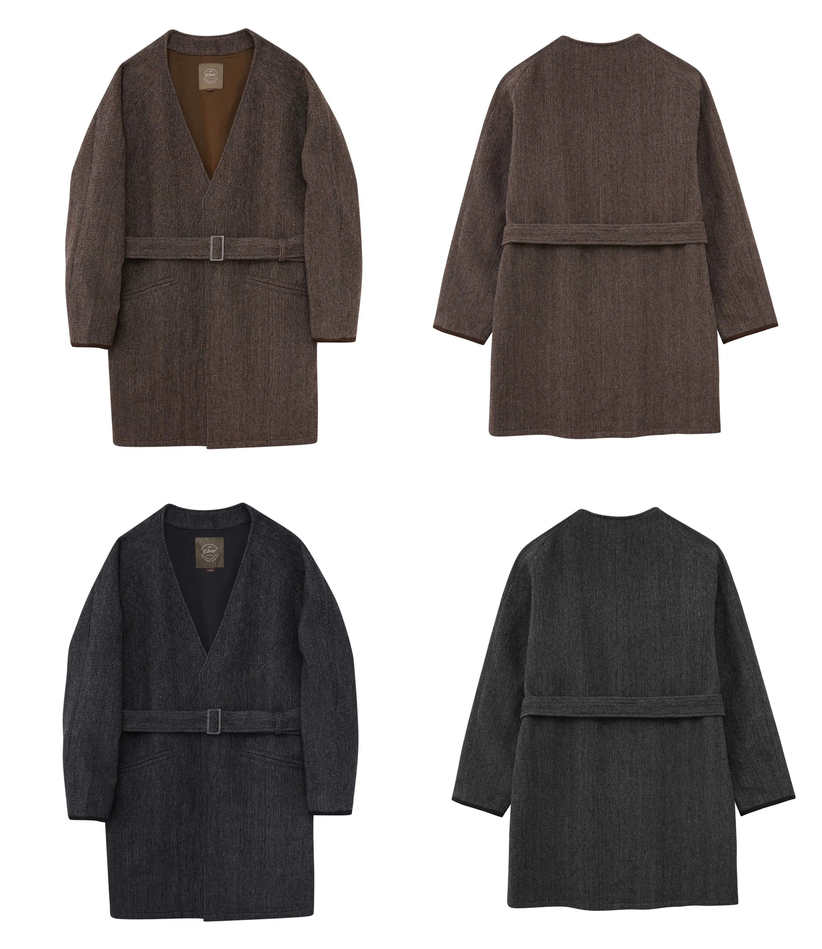 Tweed Belted Coat