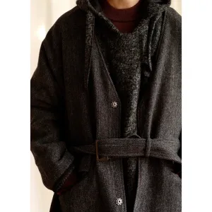Tweed Belted Coat