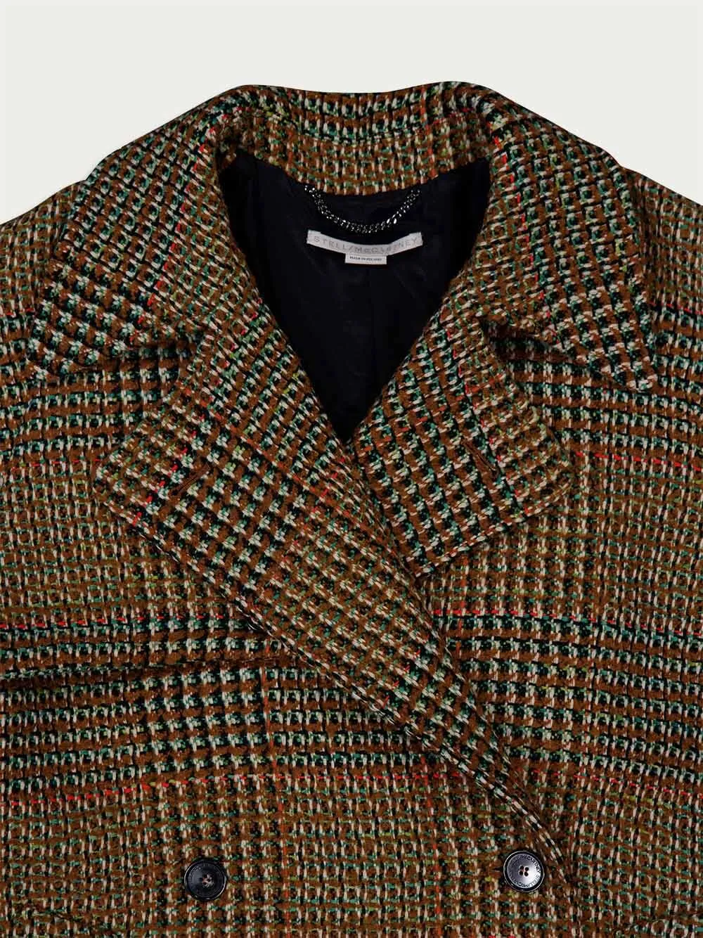 Tweed Belted Double-Breasted Coat