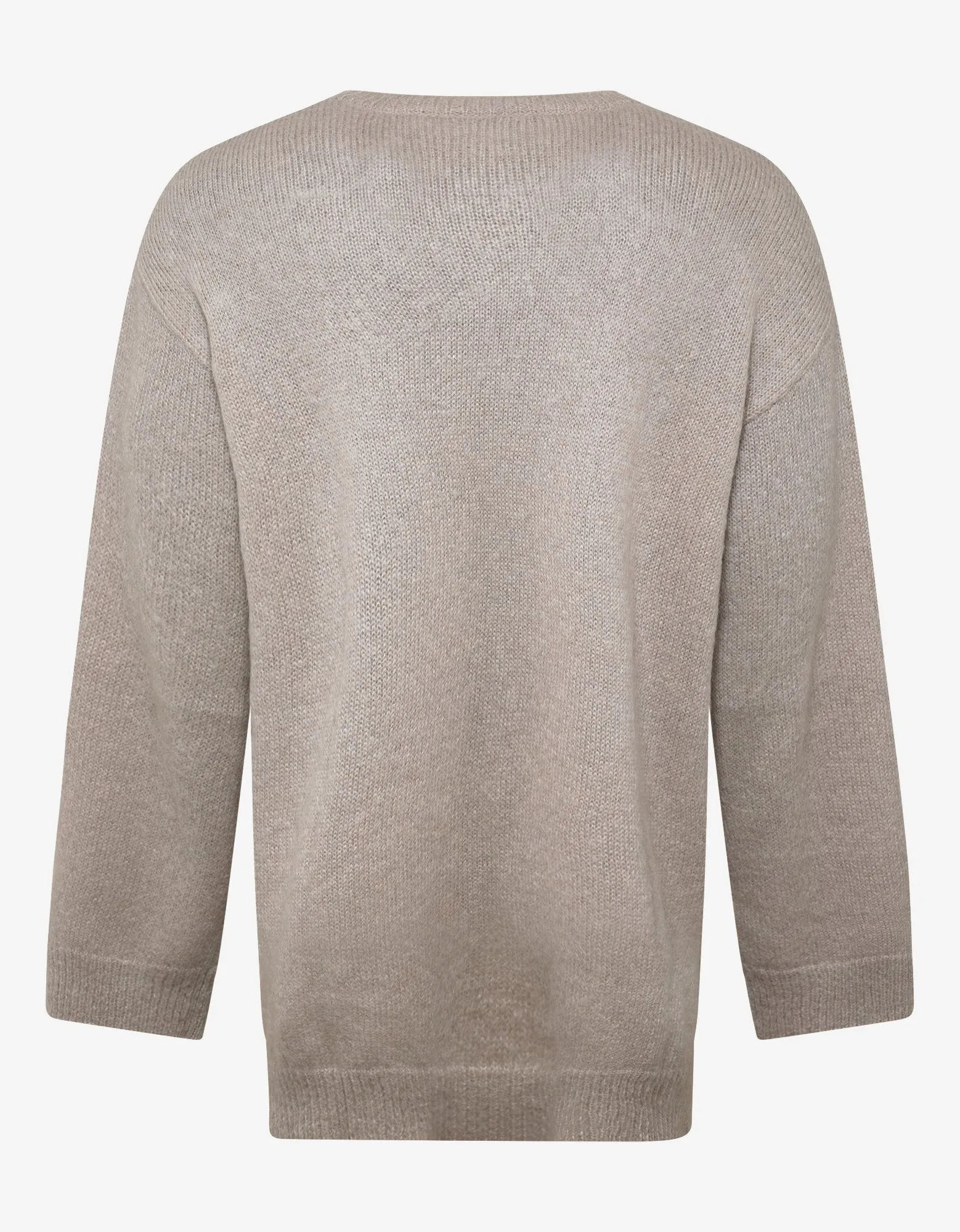 Undercover Beige V Face UFO Oversized Sweater