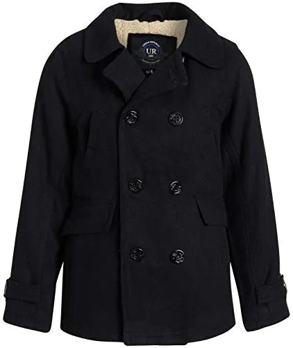Urban Republic Boys' Faux-Fur Lined Peacoat