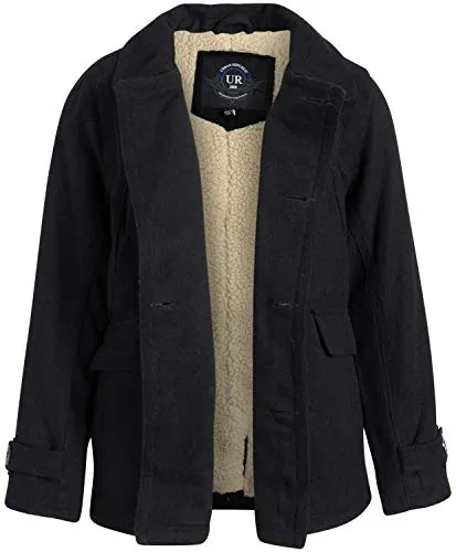 Urban Republic Boys' Faux-Fur Lined Peacoat