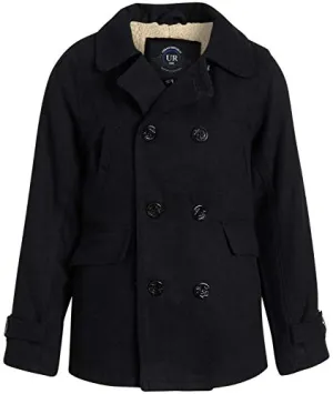 Urban Republic Boys' Faux-Fur Lined Peacoat