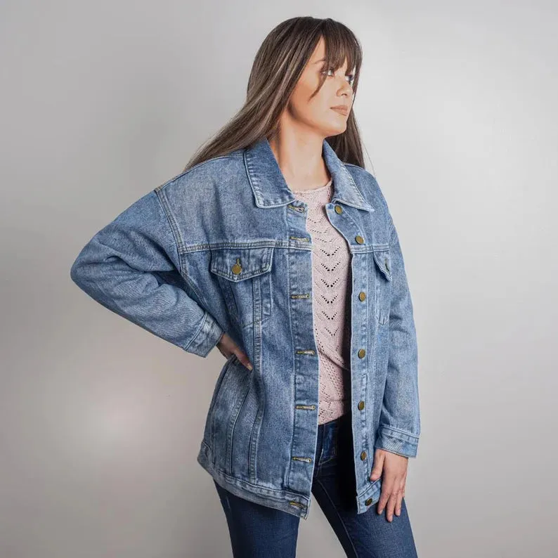 Valentine Couple Hands Printed Jean Jackets