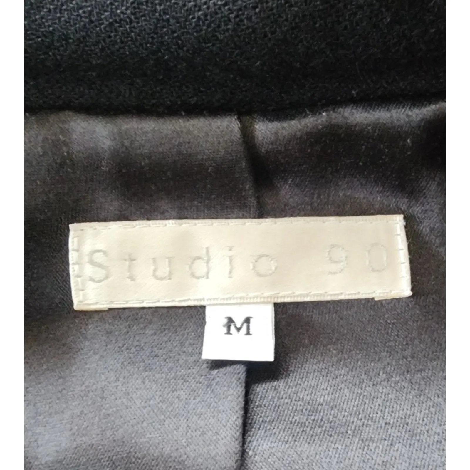 Vintage 90s SPRING Coat Gray Wrap Style Asymmetrical Studio 90