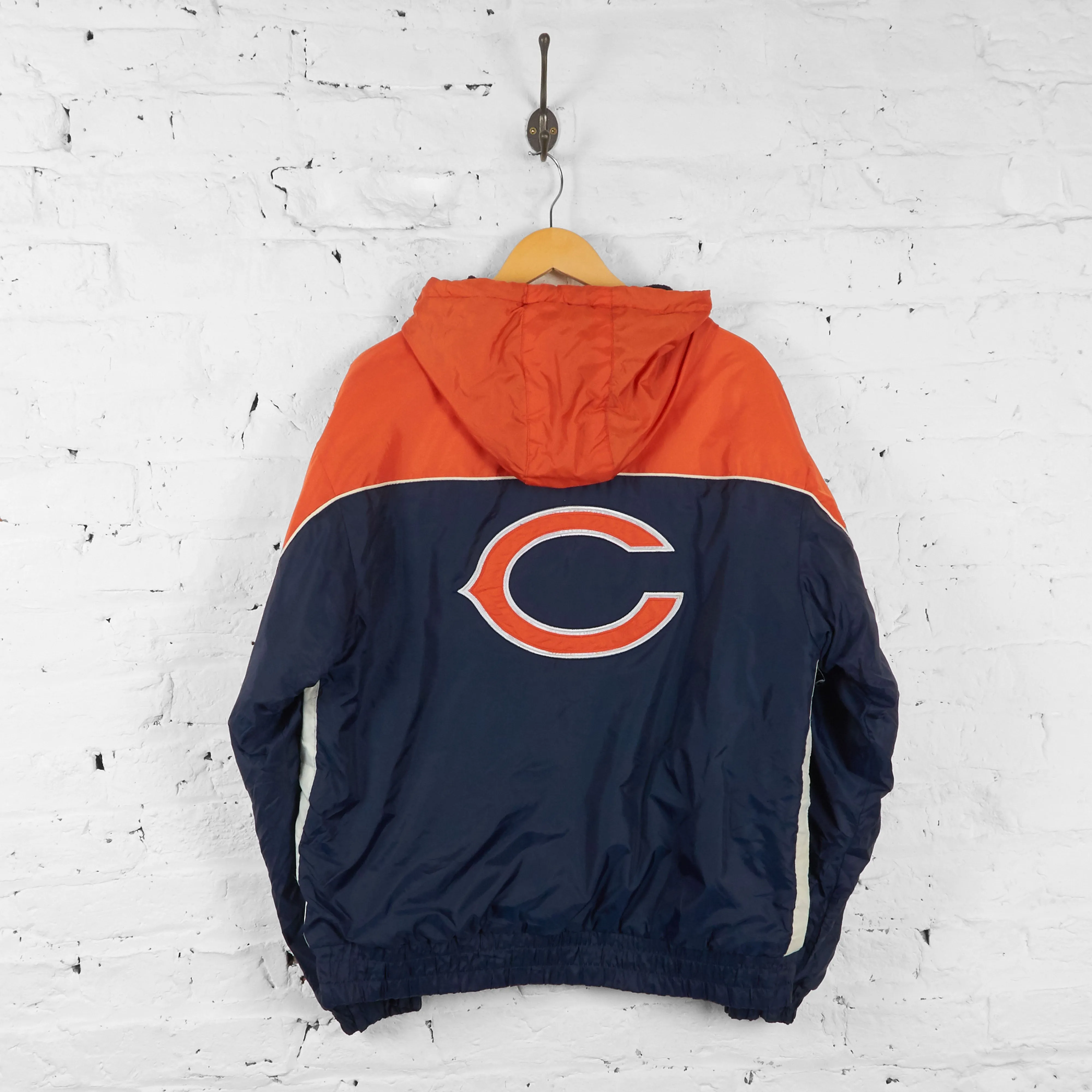 Vintage NFL Chicago Bears Padded Jacket - Orange - L