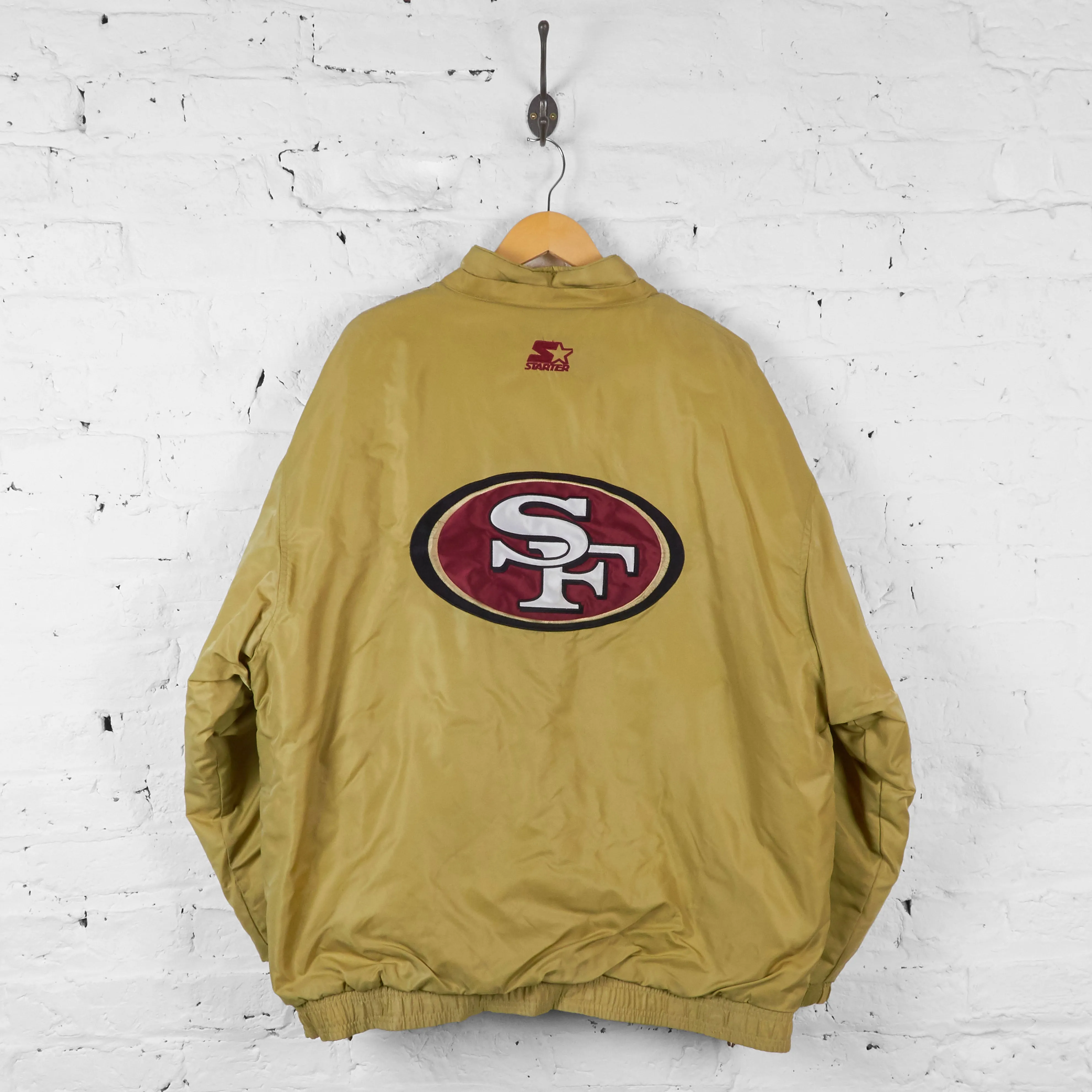 Vintage San Francisco 49ers Padded Coat  - Gold - XL