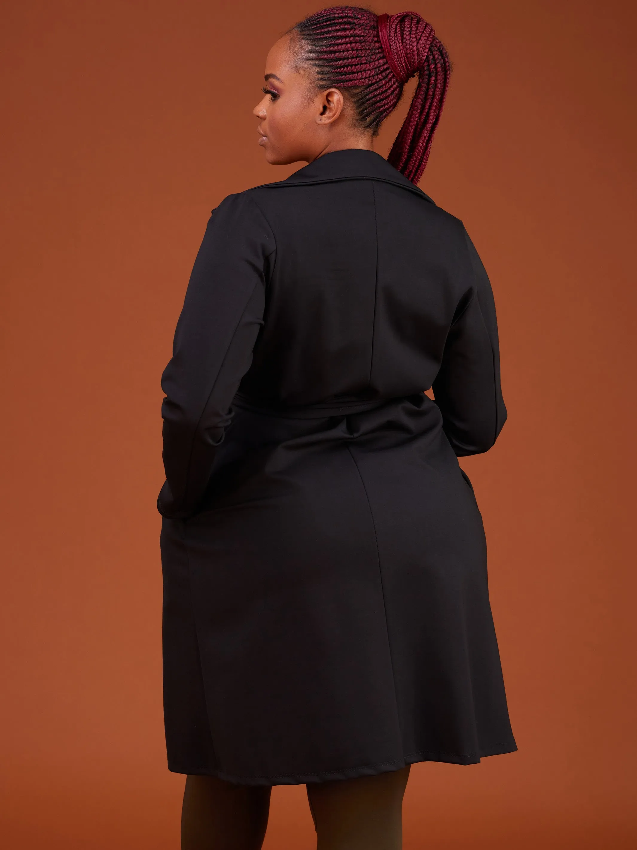 Vivo Basic Trench Coat - Black