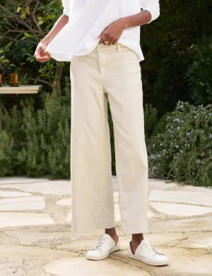 Wexford Wide Leg Linen Pant - Cement