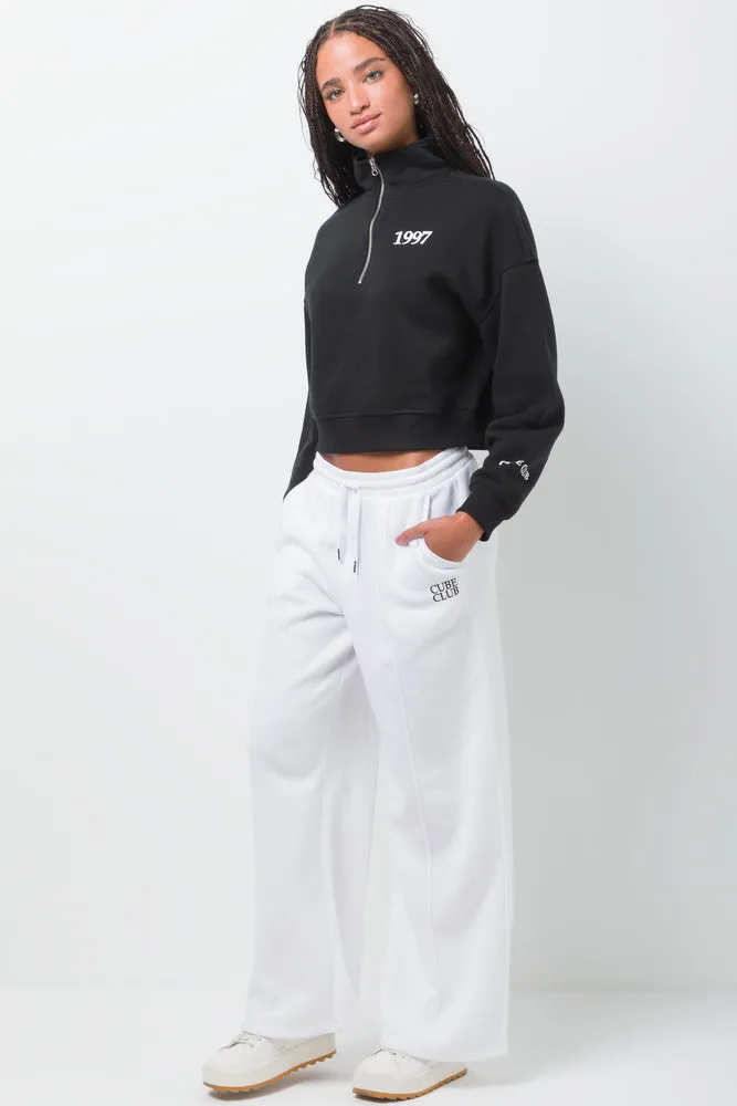 Wide Leg Jogger Cream