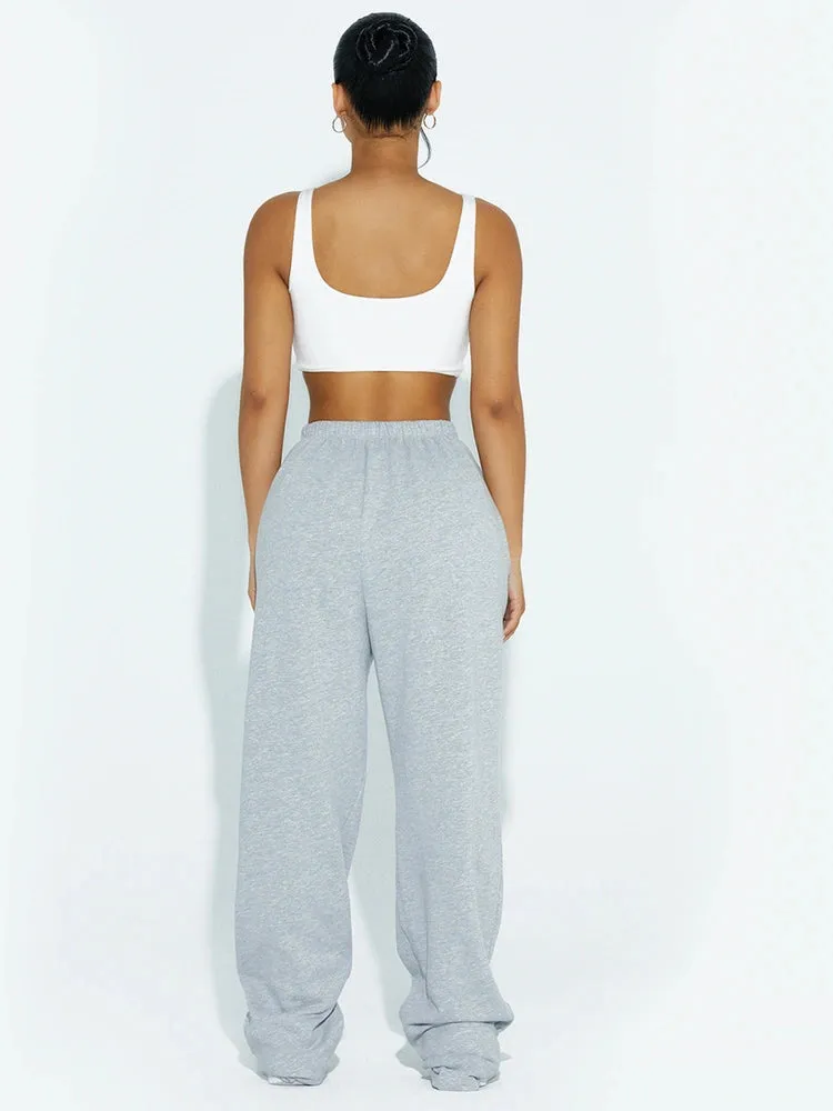 Wide-Leg Sweatpant