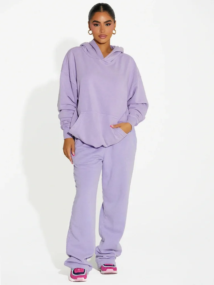 Wide-Leg Sweatpant