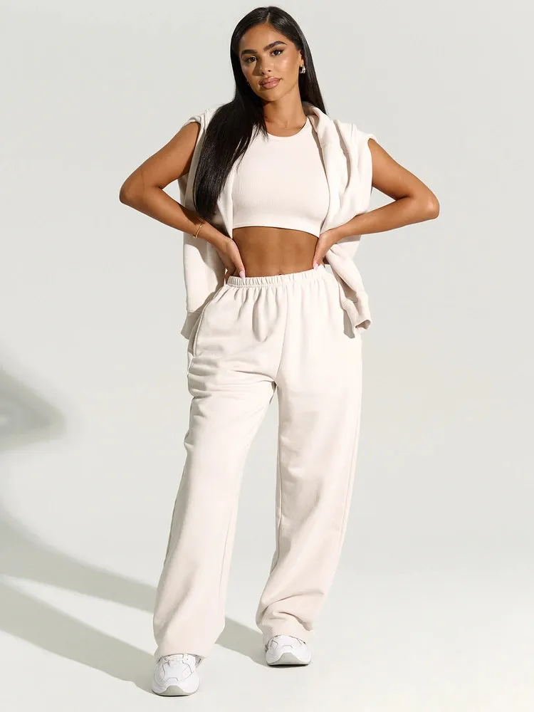 Wide-Leg Sweatpant