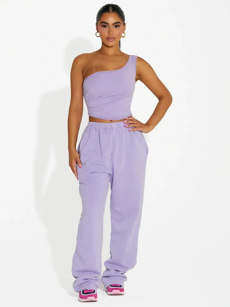 Wide-Leg Sweatpant