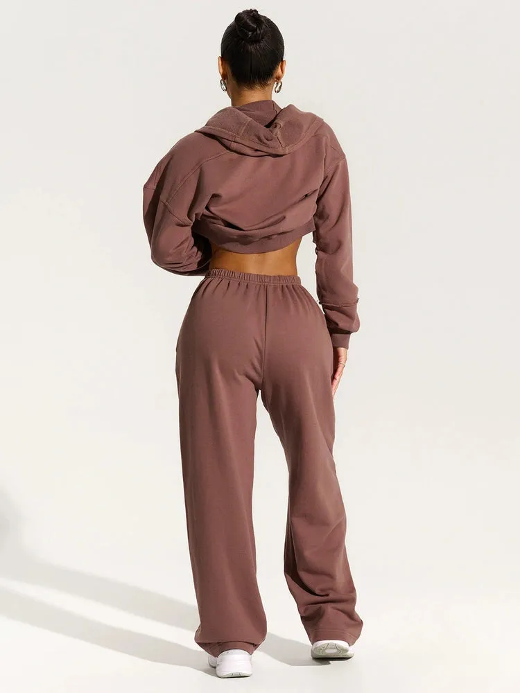 Wide-Leg Sweatpant