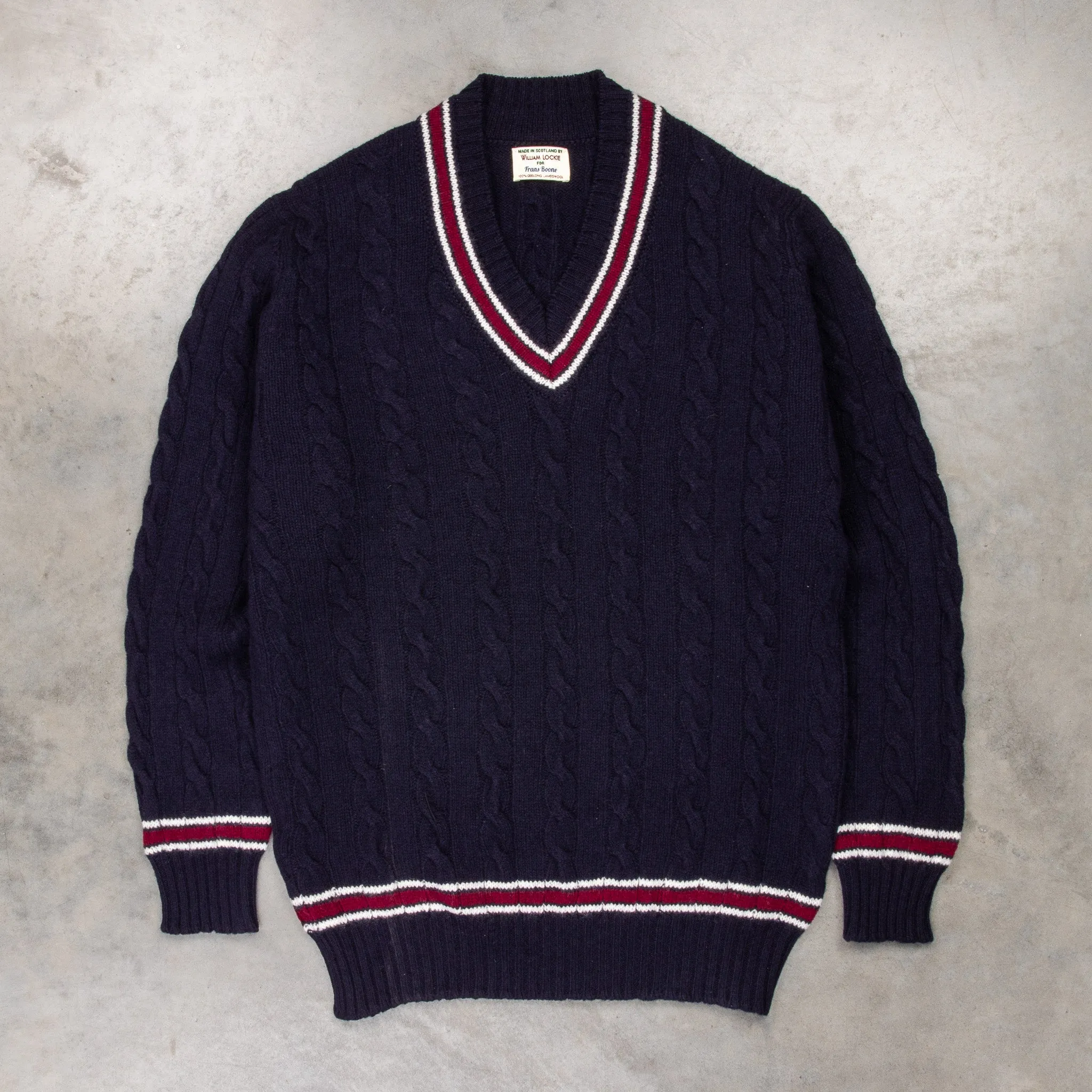 William Lockie x Frans Boone Garfield Cricket Cable Navy
