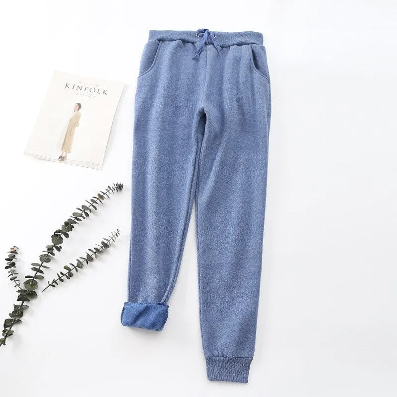 WolffMode Fleece-lined Joggers with Pockets