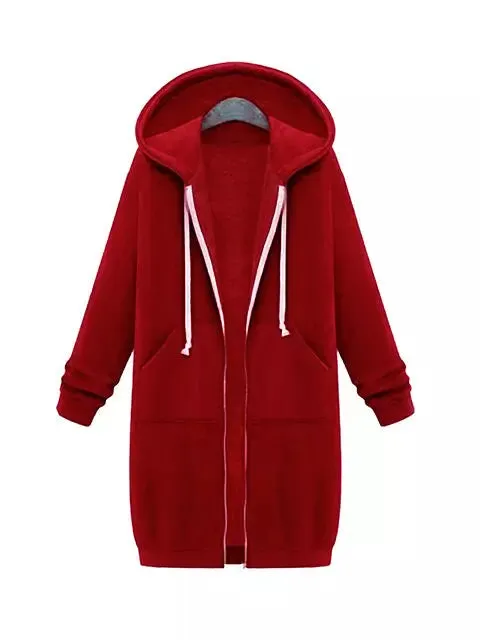 Women Hooded Jackets Feminine Coat Hooded Plush Coat