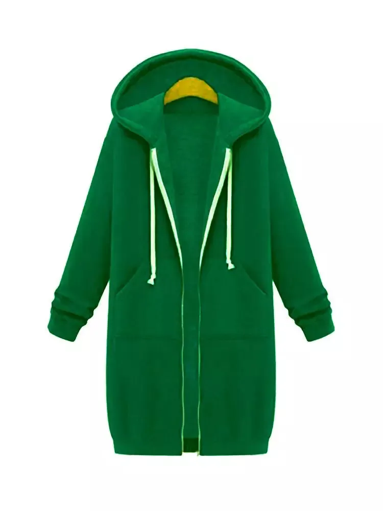 Women Hooded Jackets Feminine Coat Hooded Plush Coat