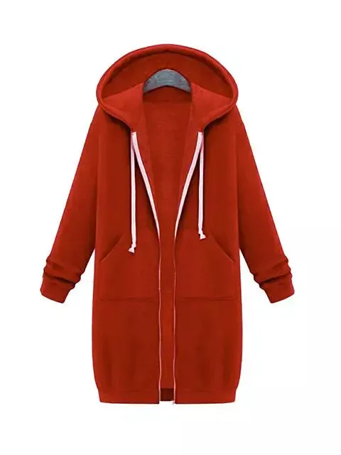 Women Hooded Jackets Feminine Coat Hooded Plush Coat