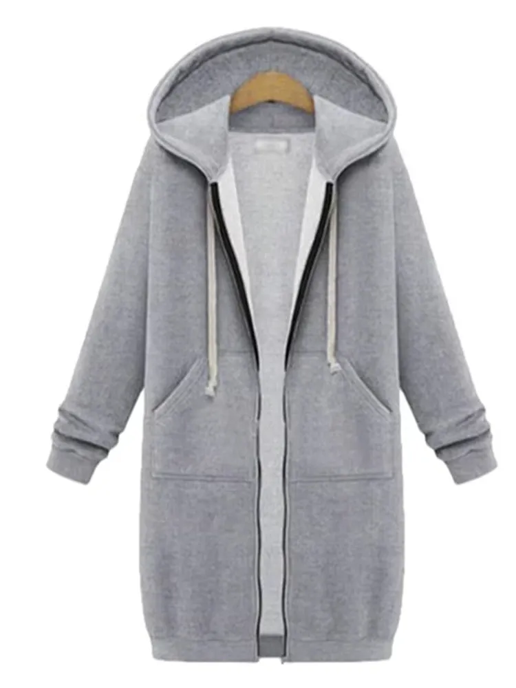 Women Hooded Jackets Feminine Coat Hooded Plush Coat