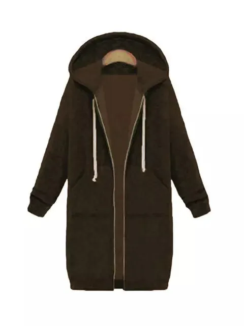 Women Hooded Jackets Feminine Coat Hooded Plush Coat