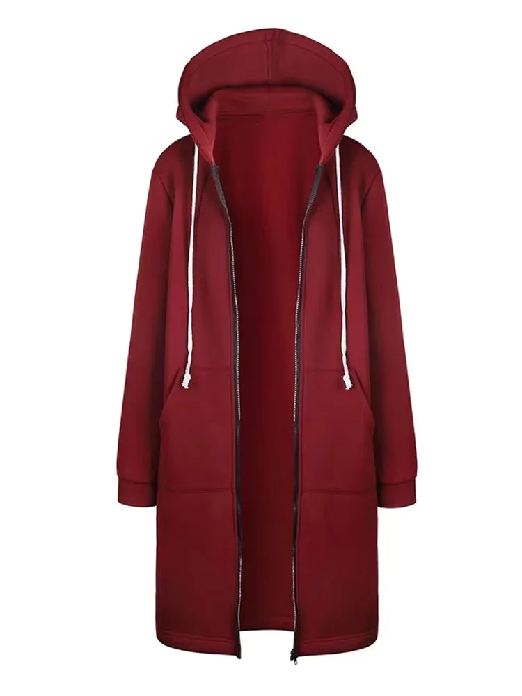 Women Hooded Jackets Feminine Coat Hooded Plush Coat