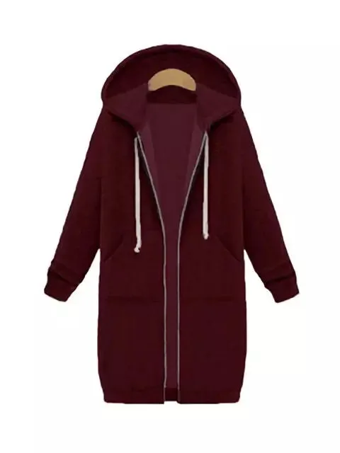 Women Hooded Jackets Feminine Coat Hooded Plush Coat