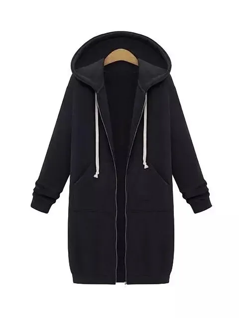 Women Hooded Jackets Feminine Coat Hooded Plush Coat