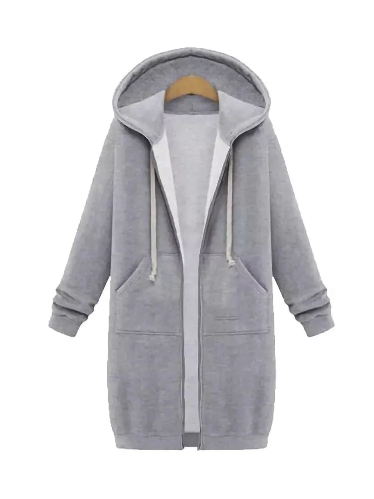 Women Hooded Jackets Feminine Coat Hooded Plush Coat