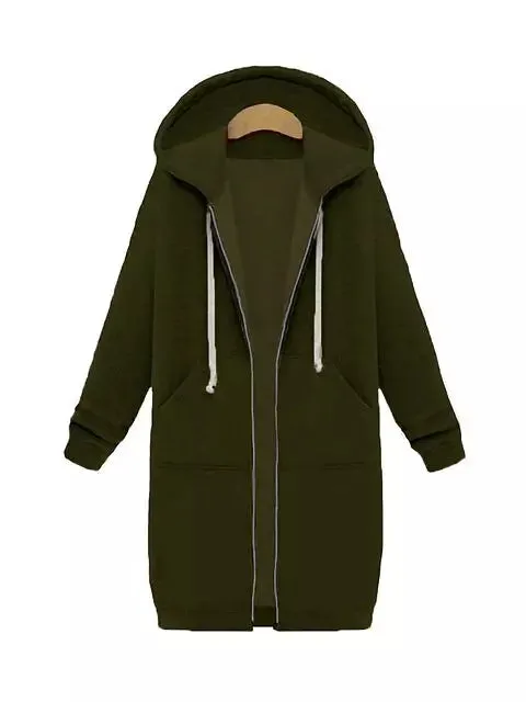 Women Hooded Jackets Feminine Coat Hooded Plush Coat