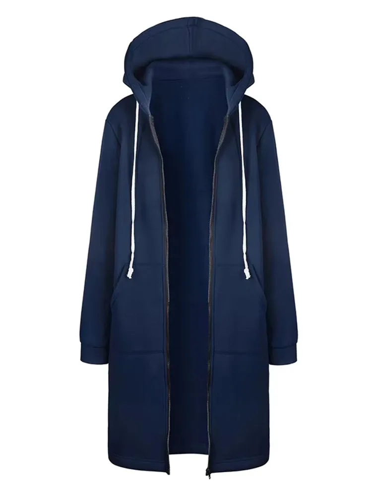 Women Hooded Jackets Feminine Coat Hooded Plush Coat