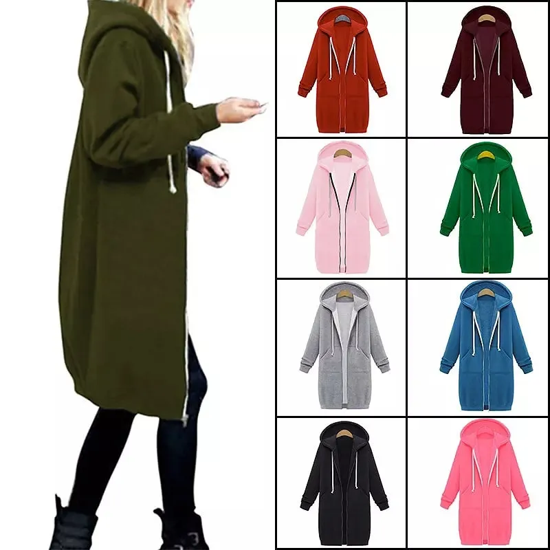 Women Hooded Jackets Feminine Coat Hooded Plush Coat