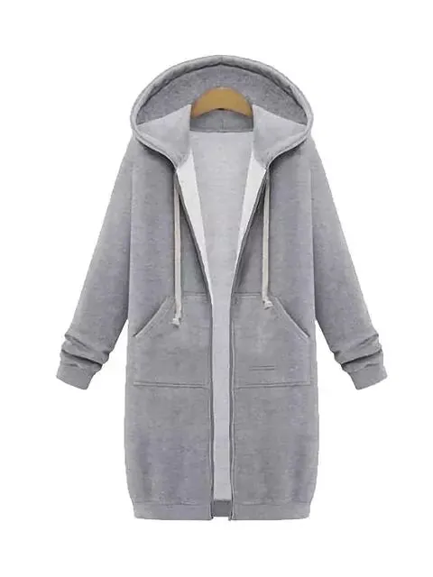 Women Hooded Jackets Feminine Coat Hooded Plush Coat