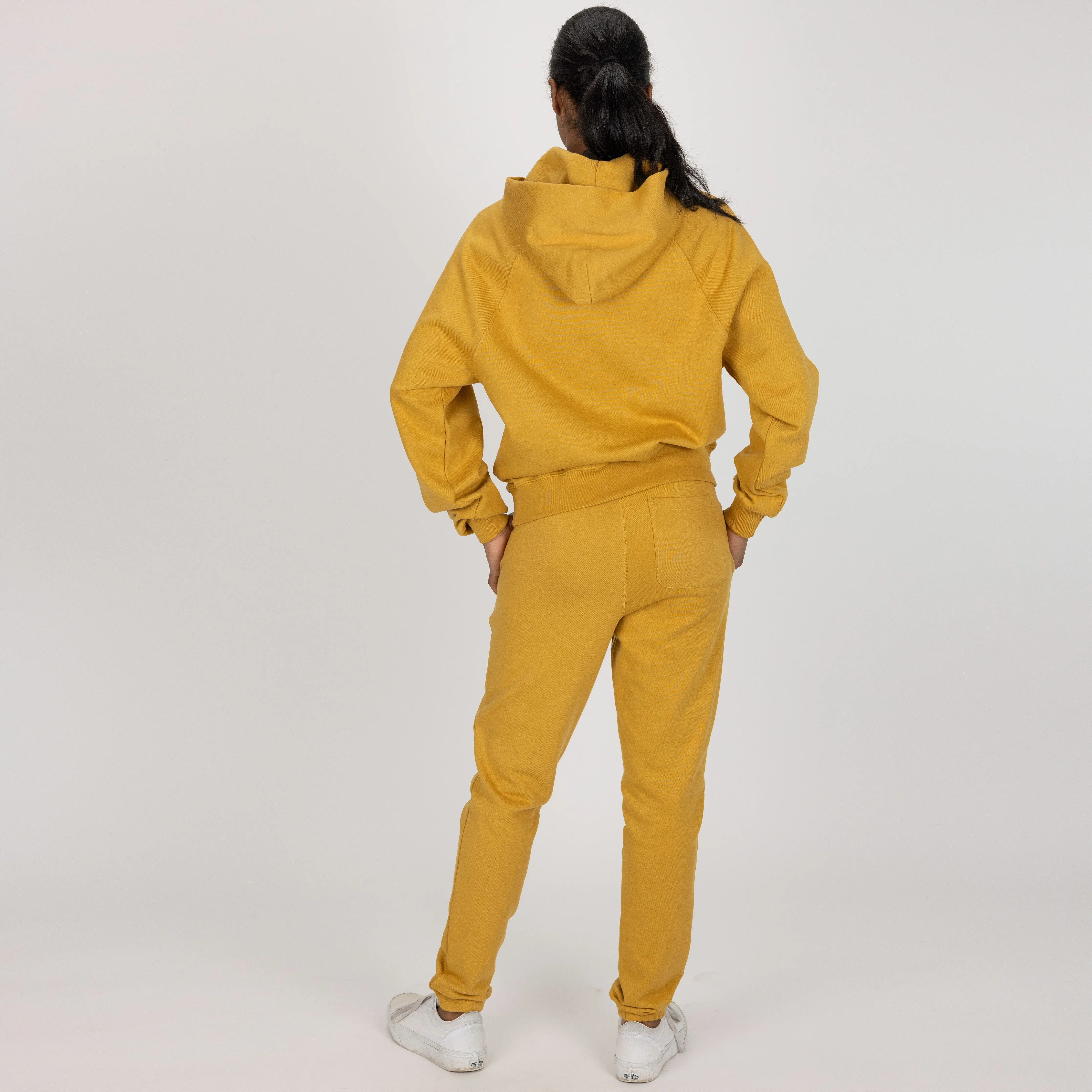 Womens Fleece Skinny Jogger - Honey Mustard