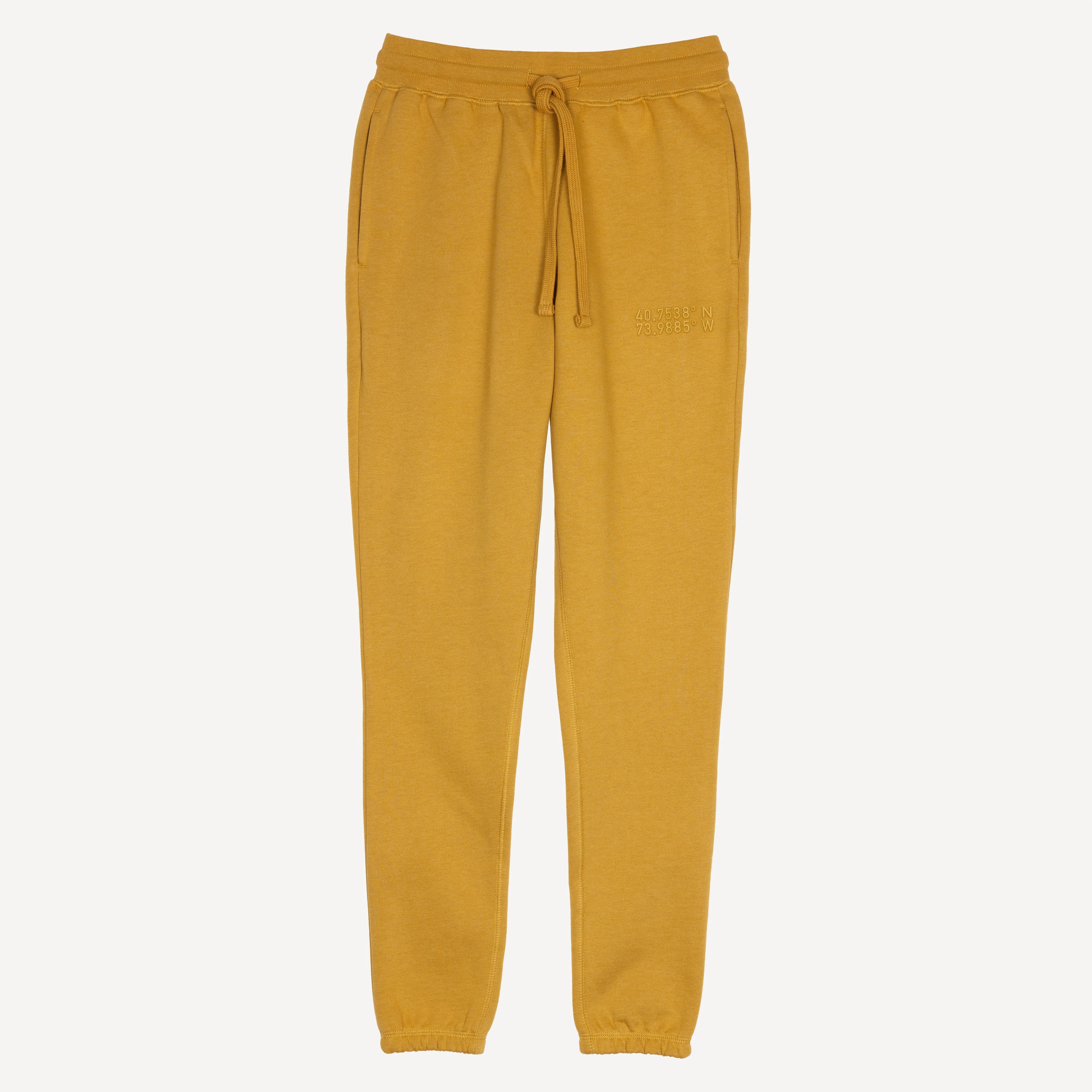 Womens Fleece Skinny Jogger - Honey Mustard