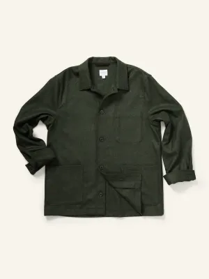 Wool Twin Pocket Jacket Drill Green