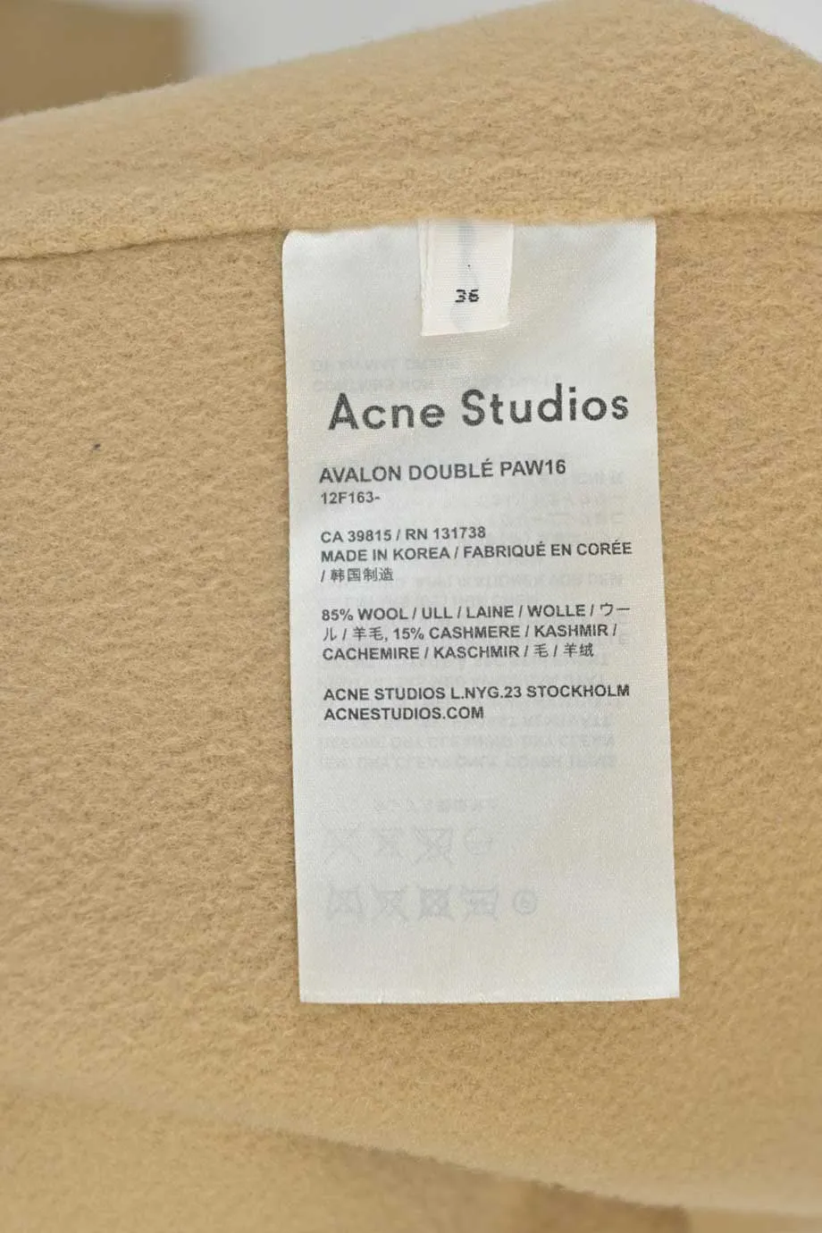 [WW33432] Acne Studios | Coat