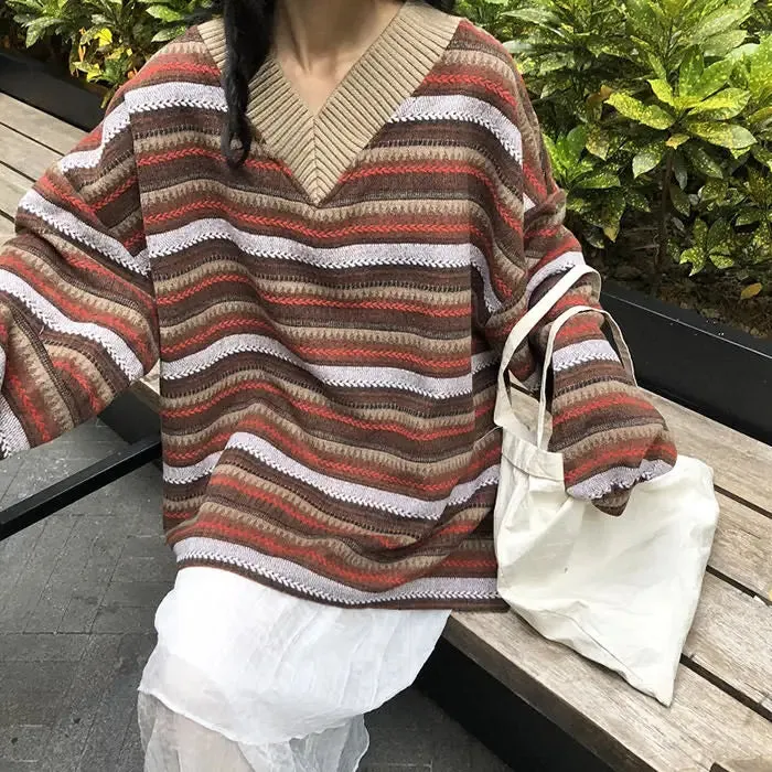 Y2K Vintage Aesthetic Full Zip Sweater for Modern Grandmas