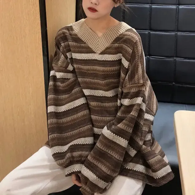 Y2K Vintage Aesthetic Full Zip Sweater for Modern Grandmas