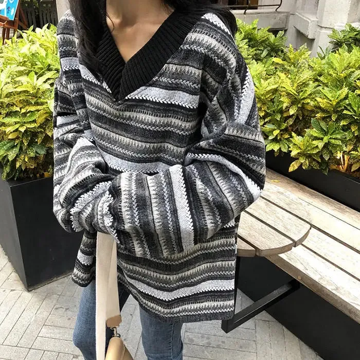 Y2K Vintage Aesthetic Full Zip Sweater for Modern Grandmas